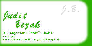 judit bezak business card